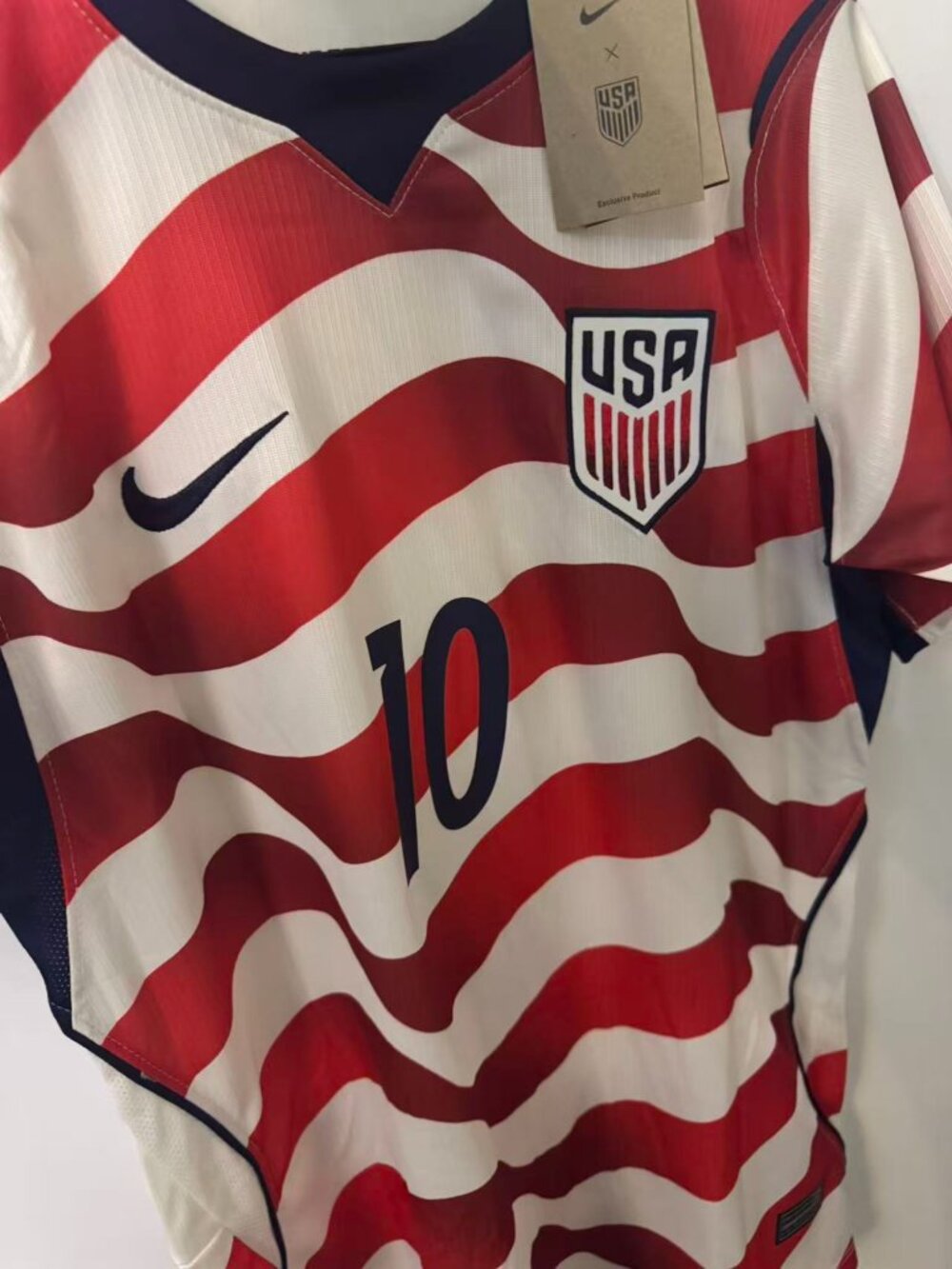 Christian Pulisic #10 Nike USA Soccer Jersey - Home Striped Men's Sizes NWT - Picture 5 of 8